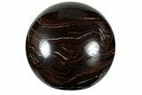 Polished Tiger Iron Stromatolite Sphere - Billion Years #309175-1